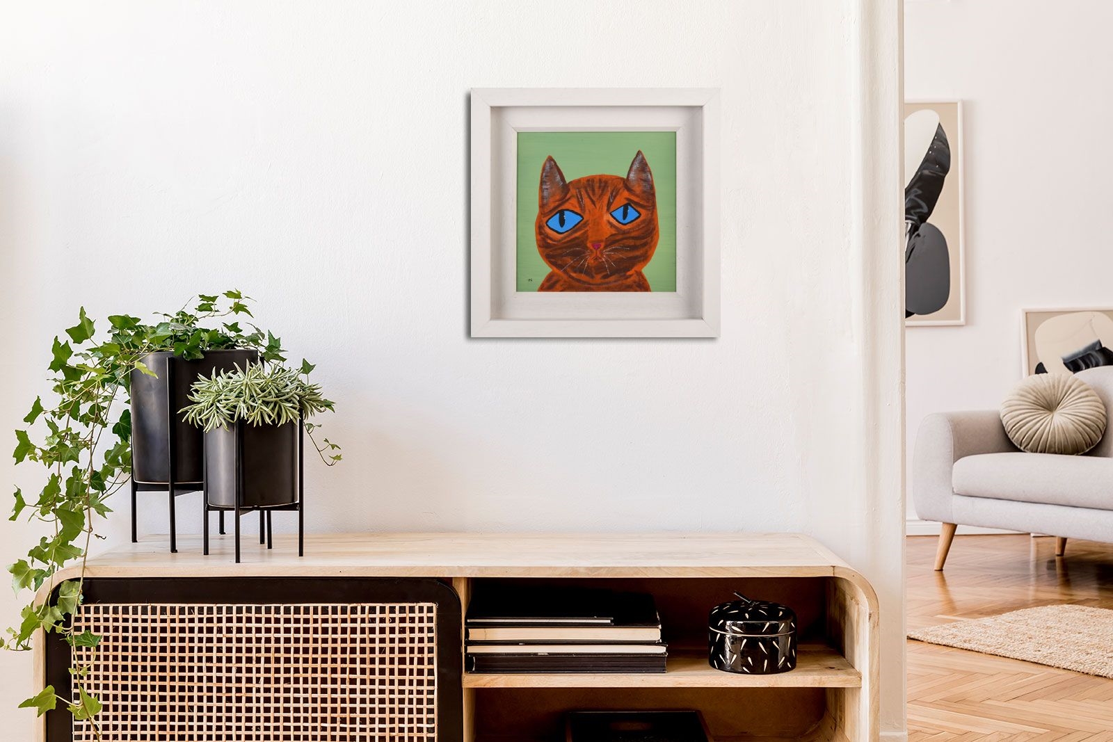 Artwork by P. Fay, MARMALADE MOLLY, Made of OIL ON BOARD