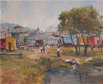 An der Chilbe - Gottlieb Wasem