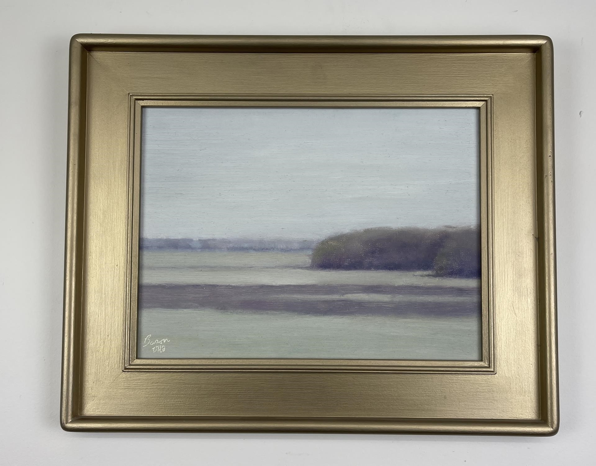 Artwork by James Bason, A Grey Day in May, Made of plein air painting.