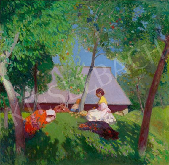 Summer Afternoon in Nagybanya by Cézár Herrer, 1907