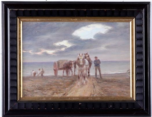 Spiaggia con cavalli by Alessandro Viazzi