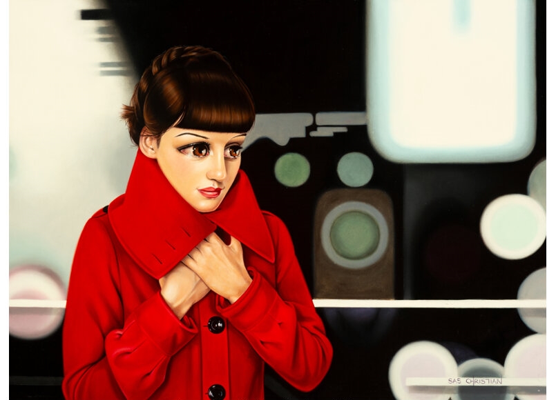 Artwork by Sas Christian, Untitled, Made of Oil on board