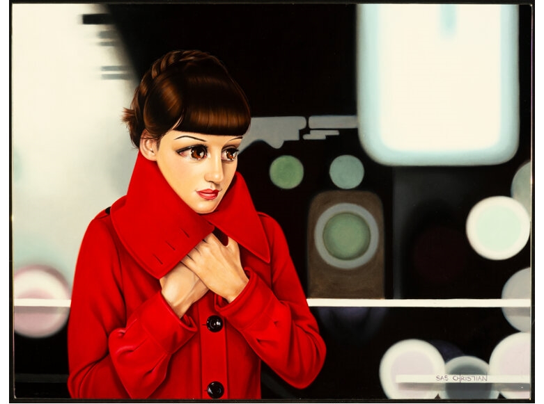 Artwork by Sas Christian, Untitled, Made of Oil on board