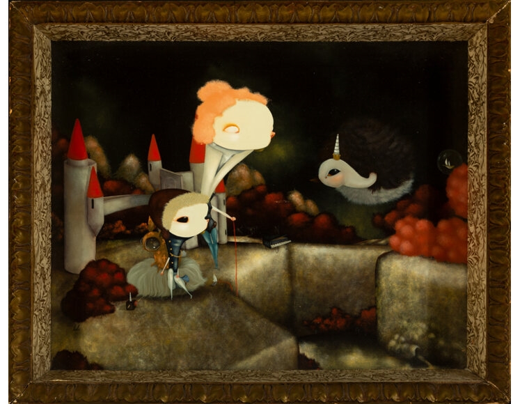 Artwork by Lola Gil, Precisely Melodic Warm Breeze Discoveries, Made of Acrylic on panel