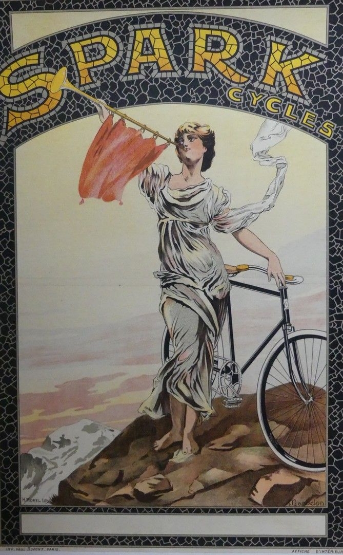 Artwork by Maurice Marodon, SPARK CYCLES, Made of Indoor poster