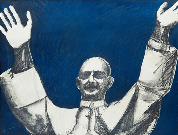 Pope by Charles Pachter, 1967