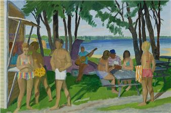 La plage - Philip Henry Surrey