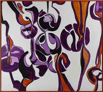 Untitled (Purple and Orange) - Genevieve Watt