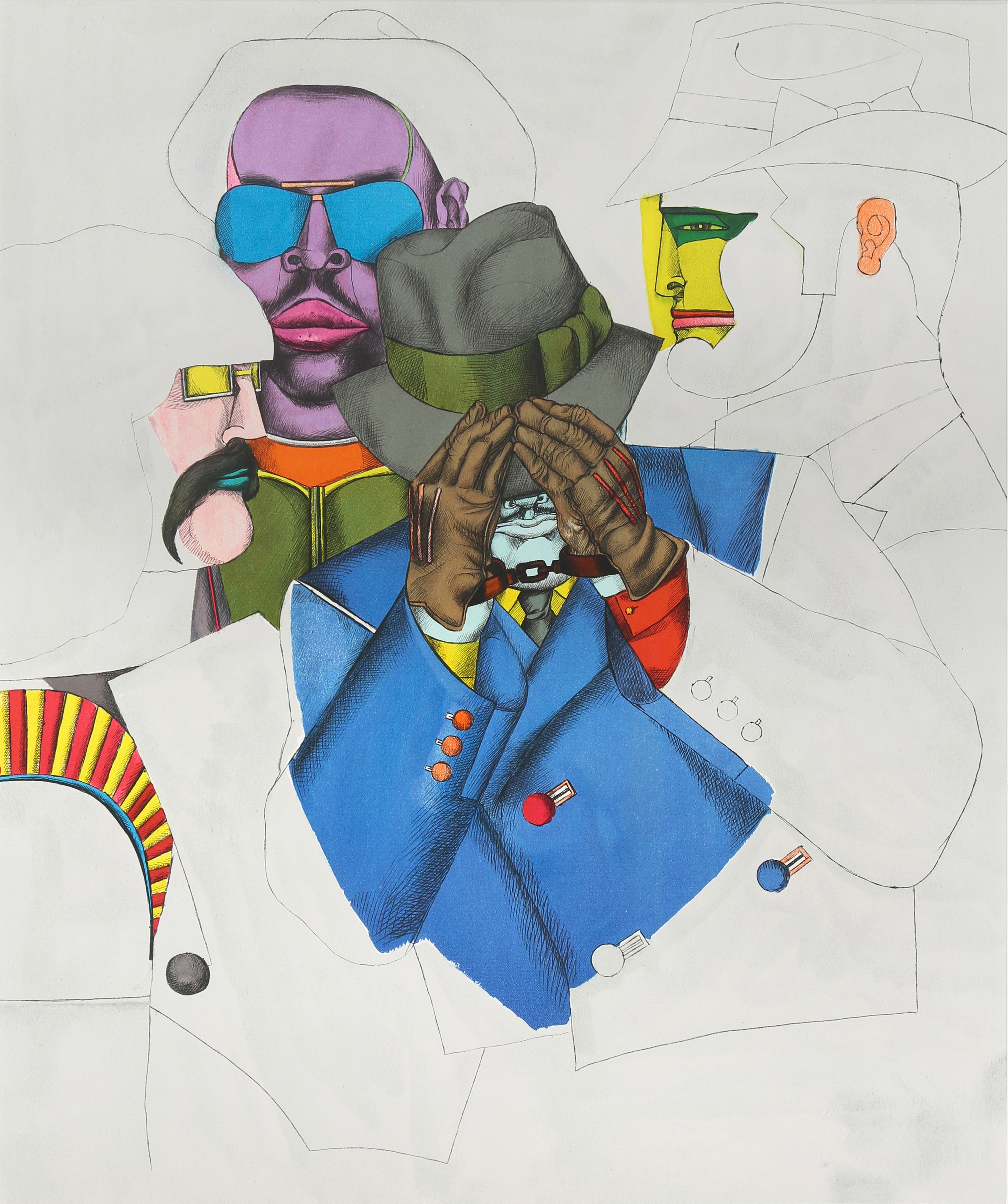Richard Lindner | New York Men | MutualArt