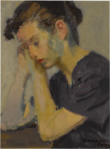 Raphael Soyer | Portrait of a Woman | MutualArt