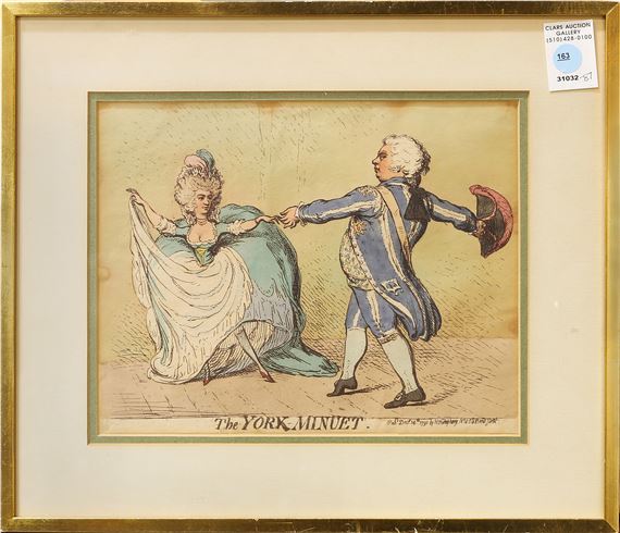 The York Minuet by James Gillray, 1791