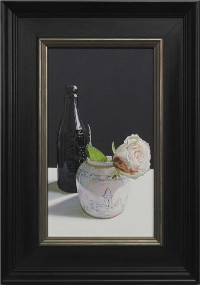 STILL LIFE WITH BOTTLE by Jane Cruickshank, dated 2011