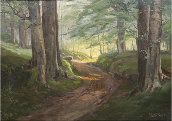 Lichtdurchfluteter Waldweg by Walter Kopp