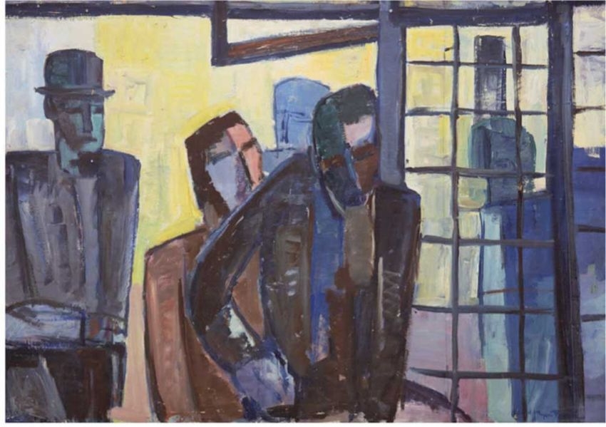 Immanuel Meyer-Pyritz | Männer im Fenster | MutualArt