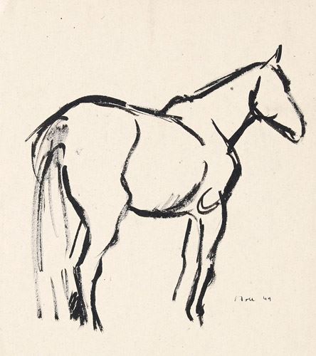 Pferdestudie - A. H. Stoll