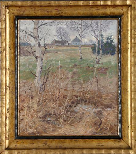 Dachauer Landschaft im Vorfrühling by Carl Friedrich Felber