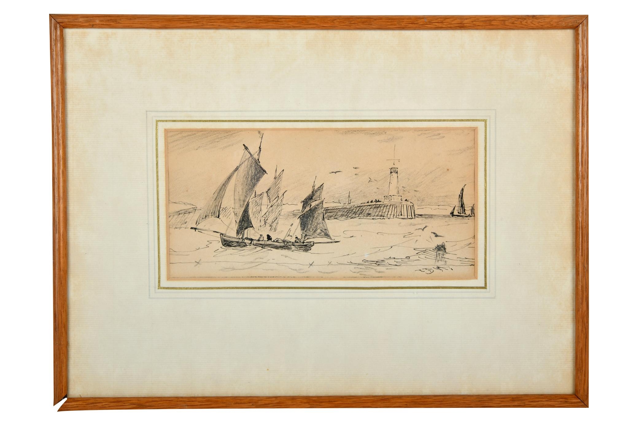 Thomas Bush Hardy | ENTRANCE TO A HARBOUR | MutualArt