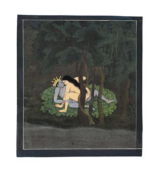 An illustration from the Gita Govinda - Indian School, 18th Century