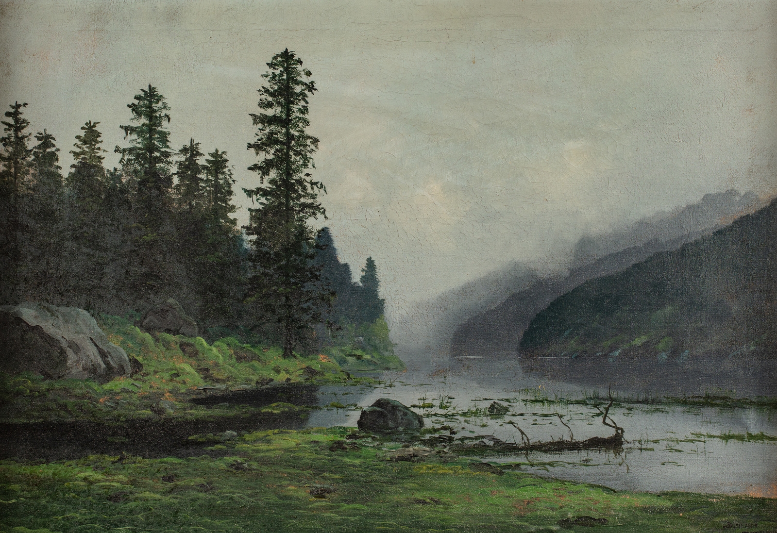 "Ved vannet" by Ludvig Skramstad