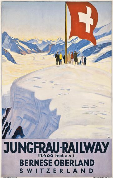 JUNGFRAU-RAILWAY by Emil Cardinaux, 1928