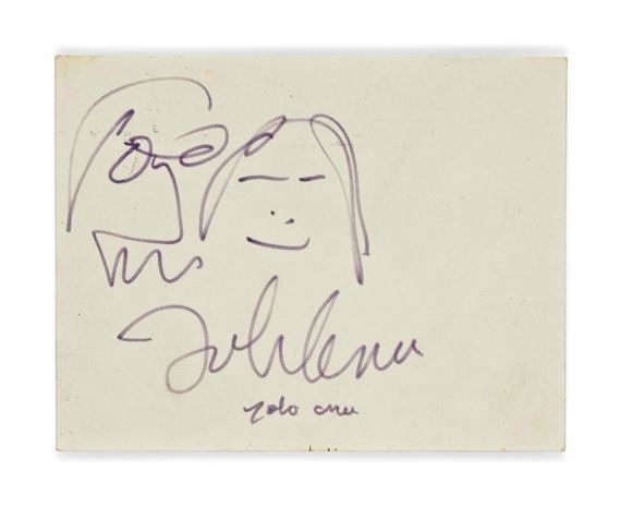 An autograph postcard by John Lennon, 1969