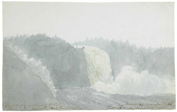The Falls of Montmorency, Quebec by George Heriot, 1794