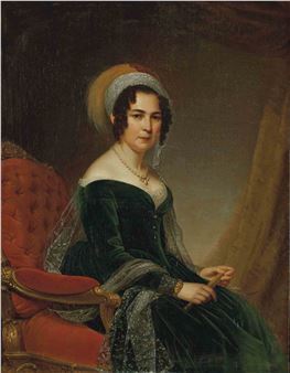 Dame au turban ou portrait de madame Moritz Koenigswarter, née Cécilia Wertheimer - Louis Muraton