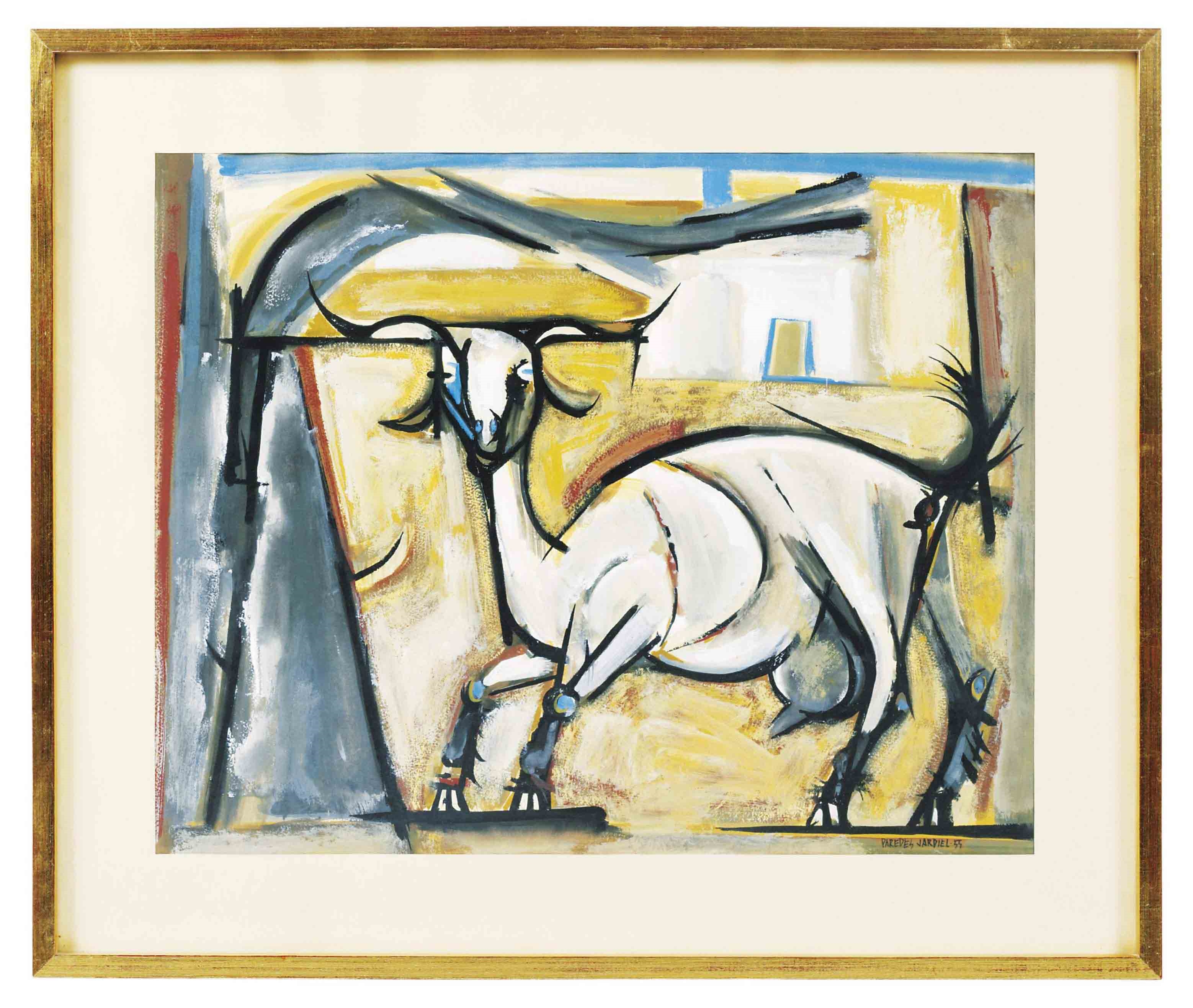 Artwork by José Parades Jardiel, La cabra, Made of gouache
