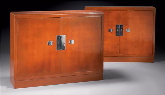 PAIRE DE CABINETS RECTANGULAIRES by Maison Dominique, circa 1930