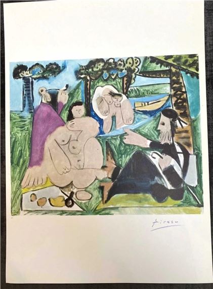 "LES DEJEUNERS" by Pablo Picasso, 1962