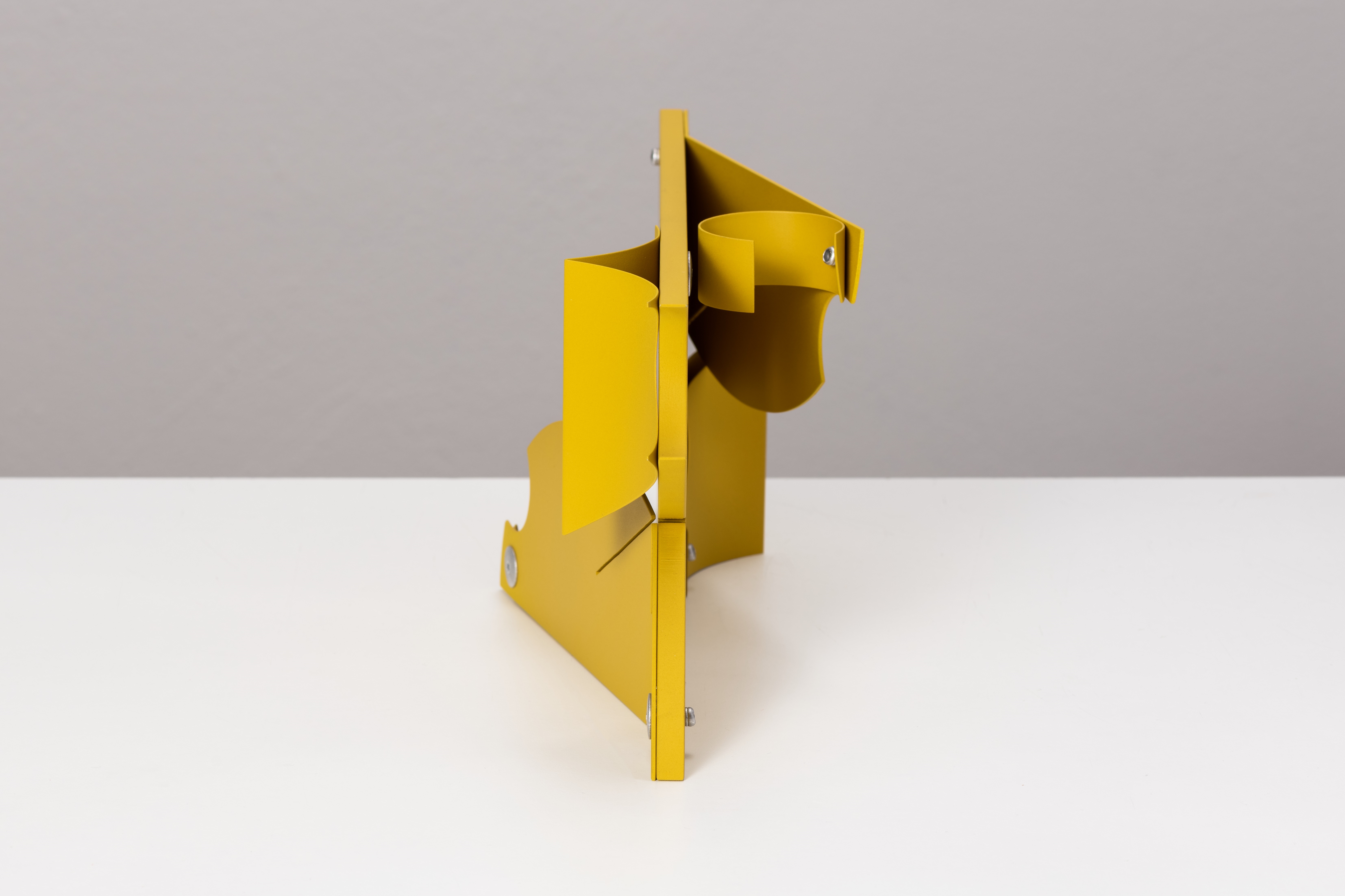 Artwork by Matthew Paweski, Bass (Sulfur), Made of Aluminum, aluminum rivets, vinyl paint