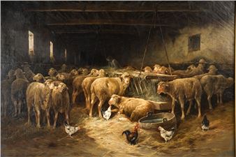 SHEEP PAINTING - J Bastien