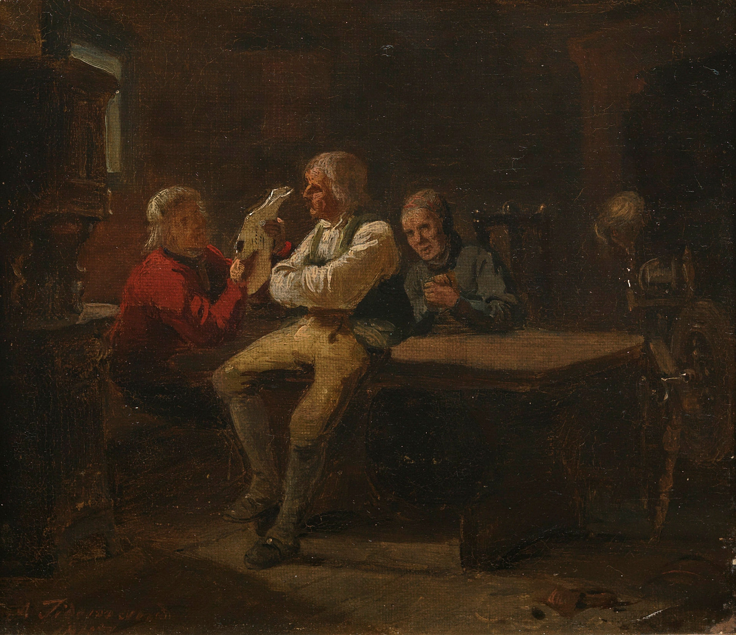 "Brevet fra Amerika" by Adolph Tidemand, 1847