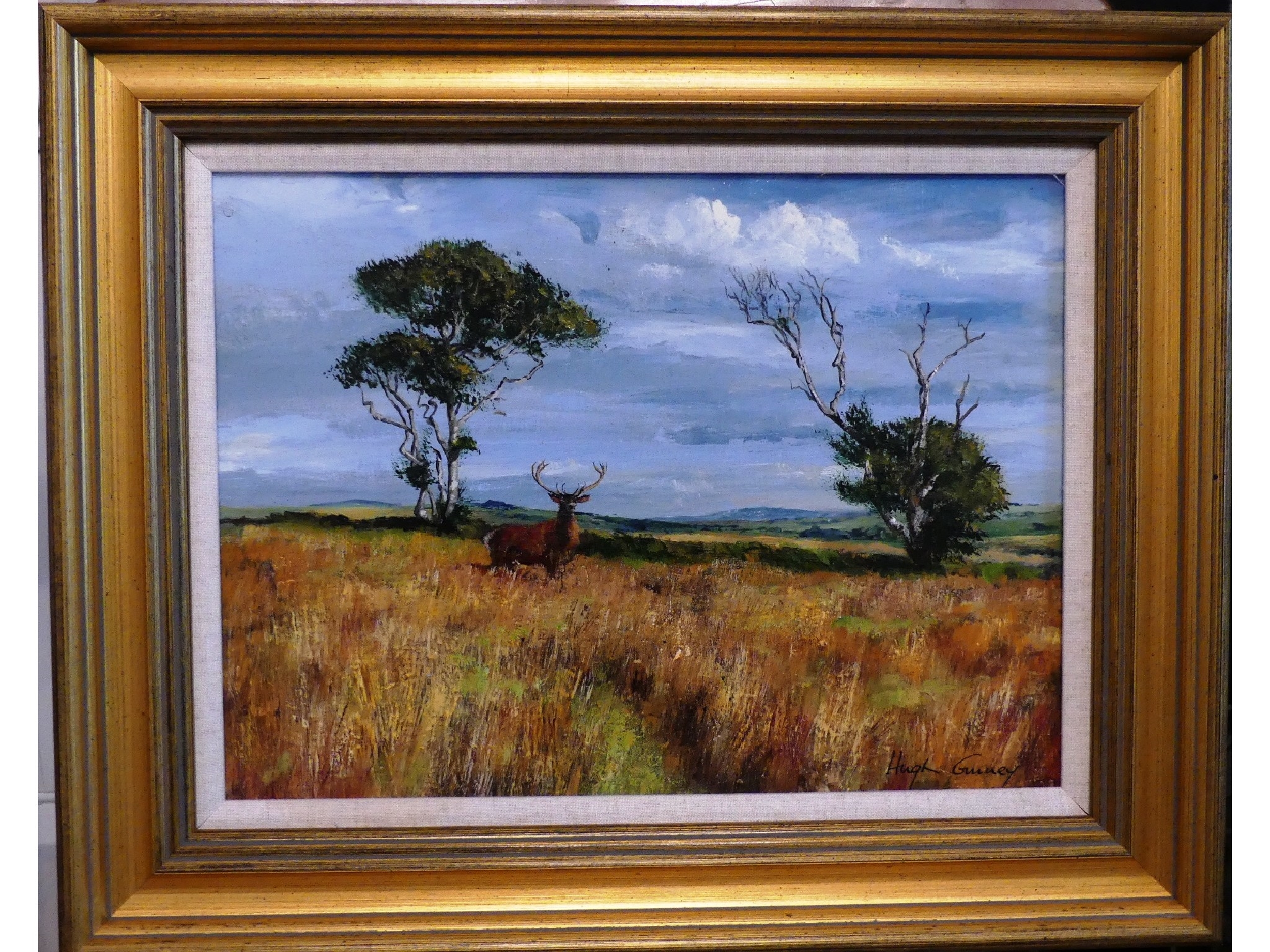 Artwork by Hugh Gurney, Monarchs of the Moor, Made of oil on board