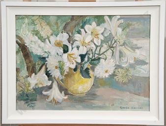 Still Life with White Blooms - Gwen Knight