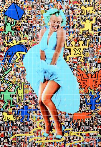 Marilyn nell'atelier Keith Haring