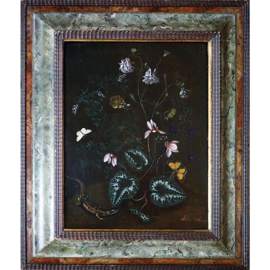 Alida Withoos | Forest floor still life with butterflies and lizard ...