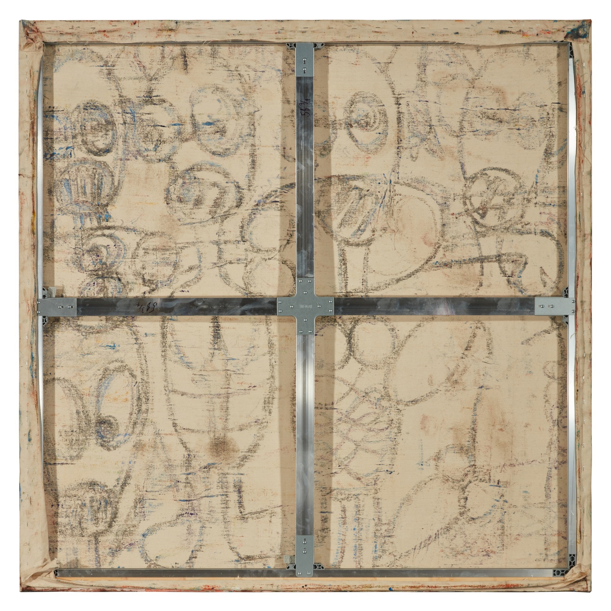 Artwork by Aboudia, Untitled, Made of mixed media on canvas