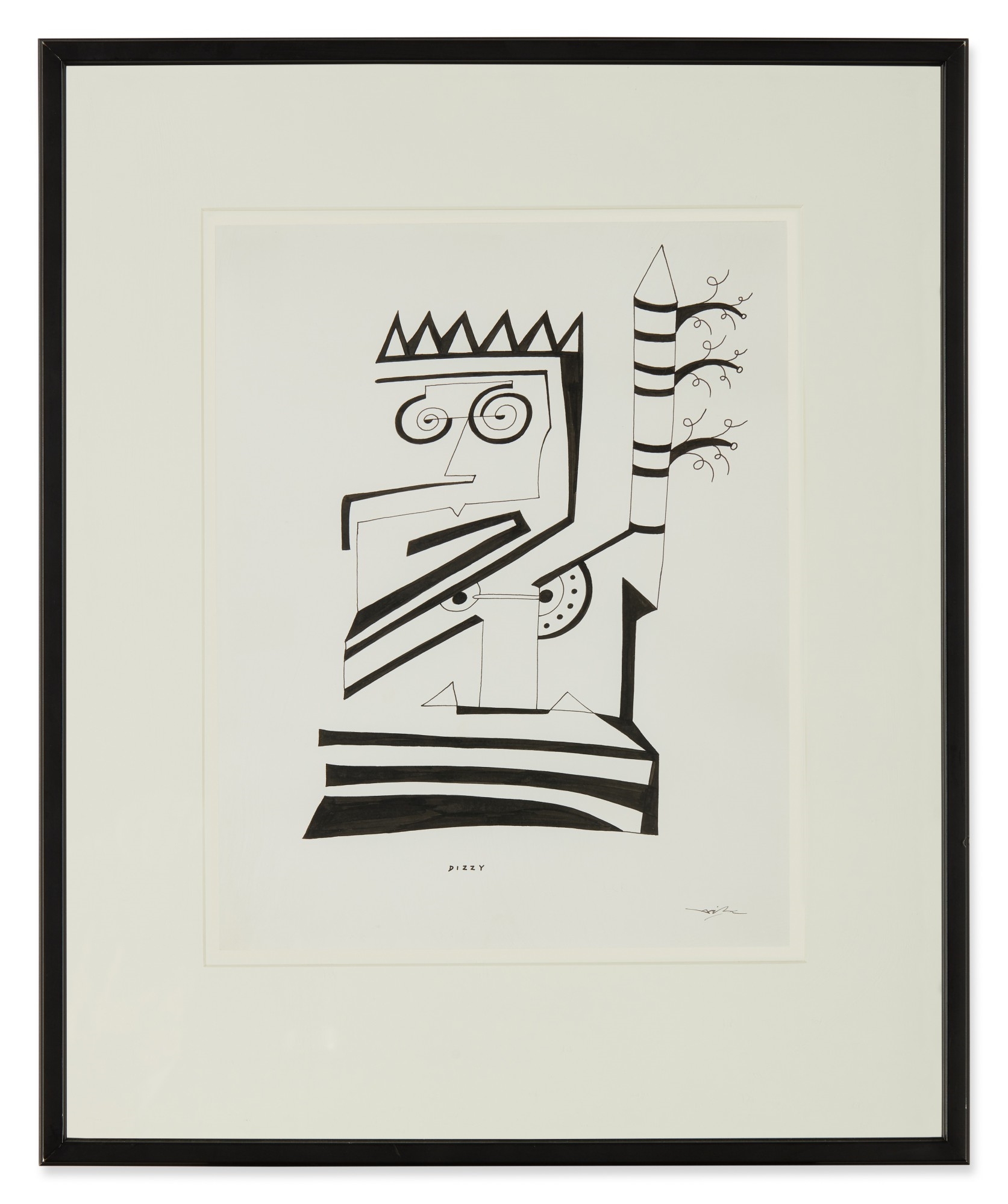 Artwork by Dan Dailey, Dizzy, Made of ink on paper