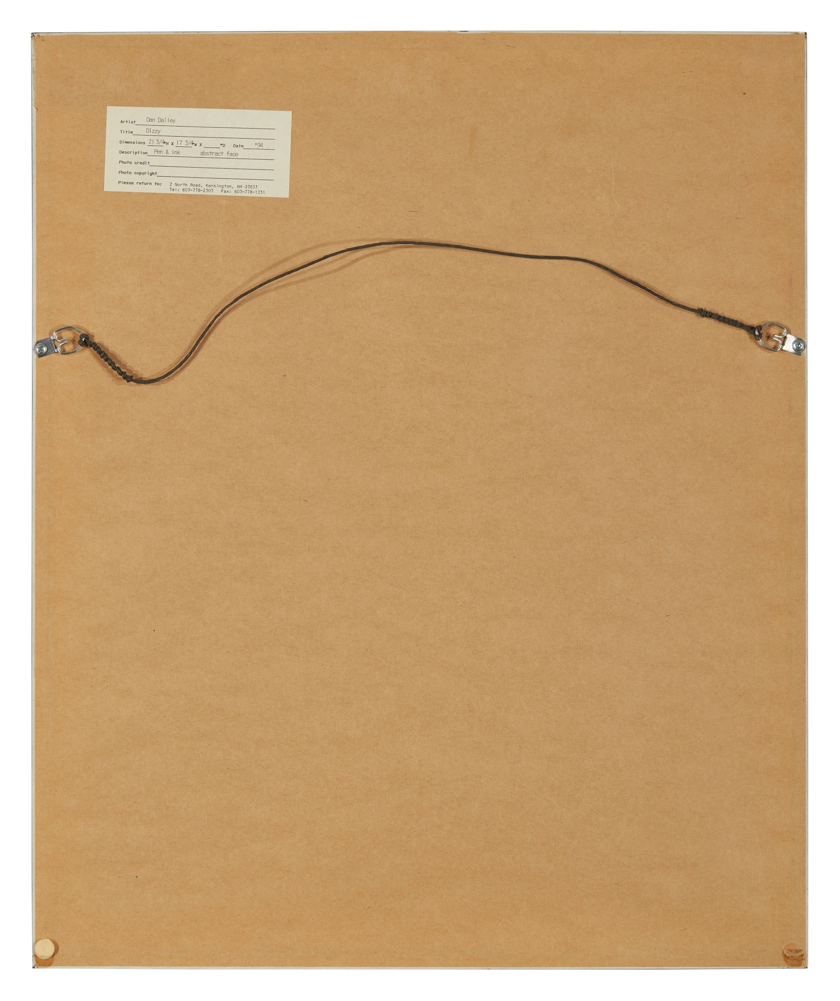 Artwork by Dan Dailey, Dizzy, Made of ink on paper