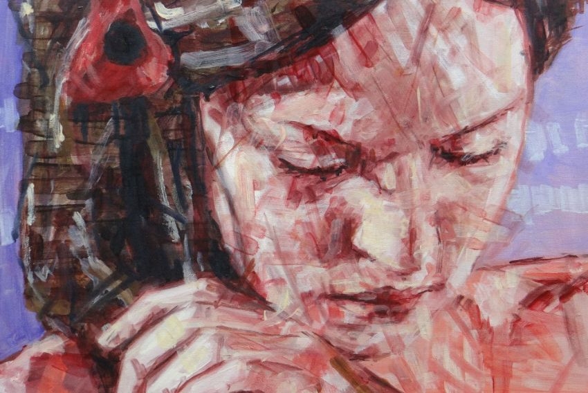 Artwork by Liam O'Connor, Head portrait, Made of oil on canvas