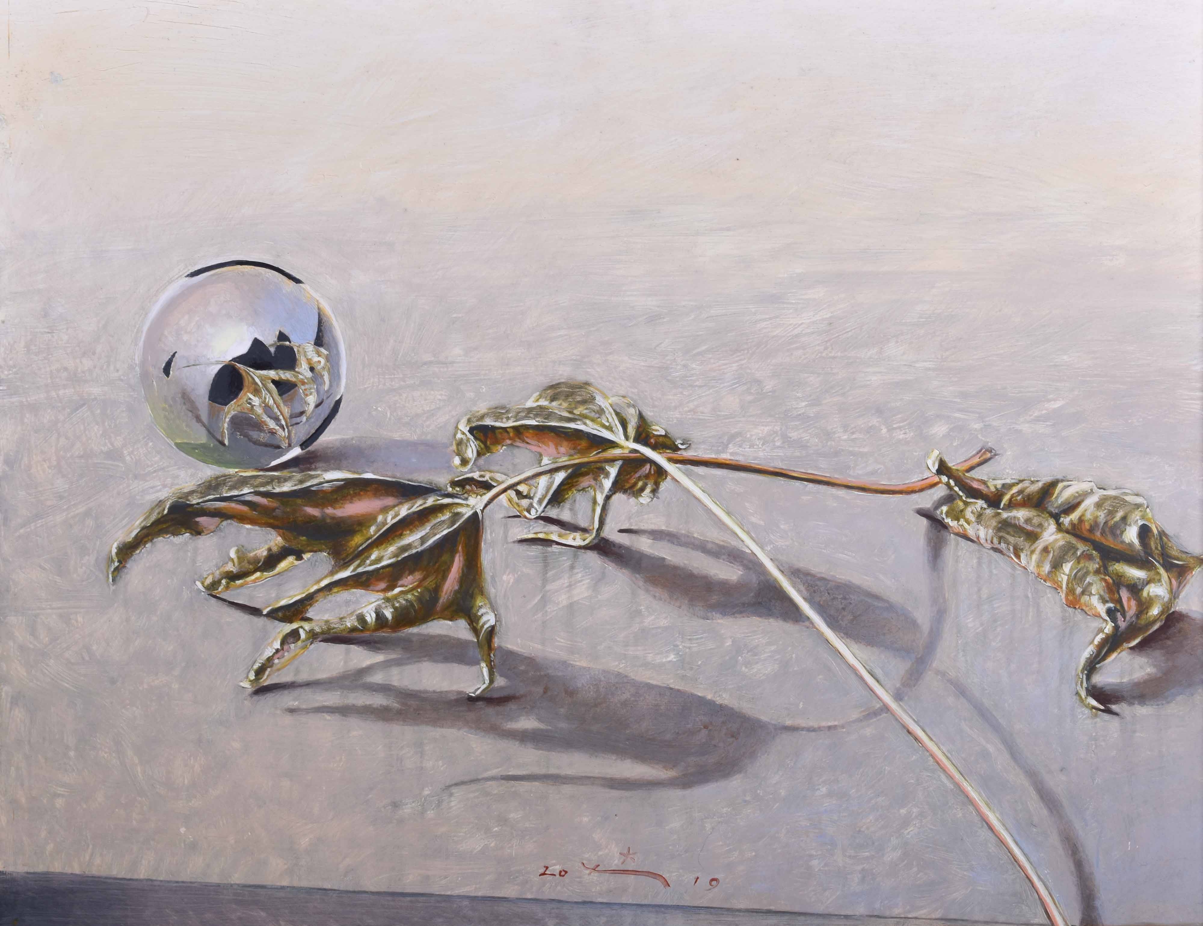 Artwork by Harald K. Schulze, "memento mori", Made of acrylic on hardboard