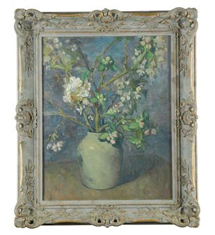 Flowers in a vase - Thomas Stuart Milner