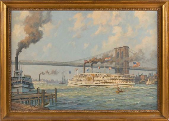 "Bound for Fall River Steamer 'Providence' in ". by William G. Muller, 1980