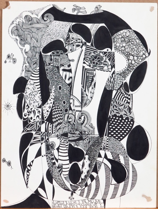 Artwork by Franco Muela, "Composición", Made of ink drawings