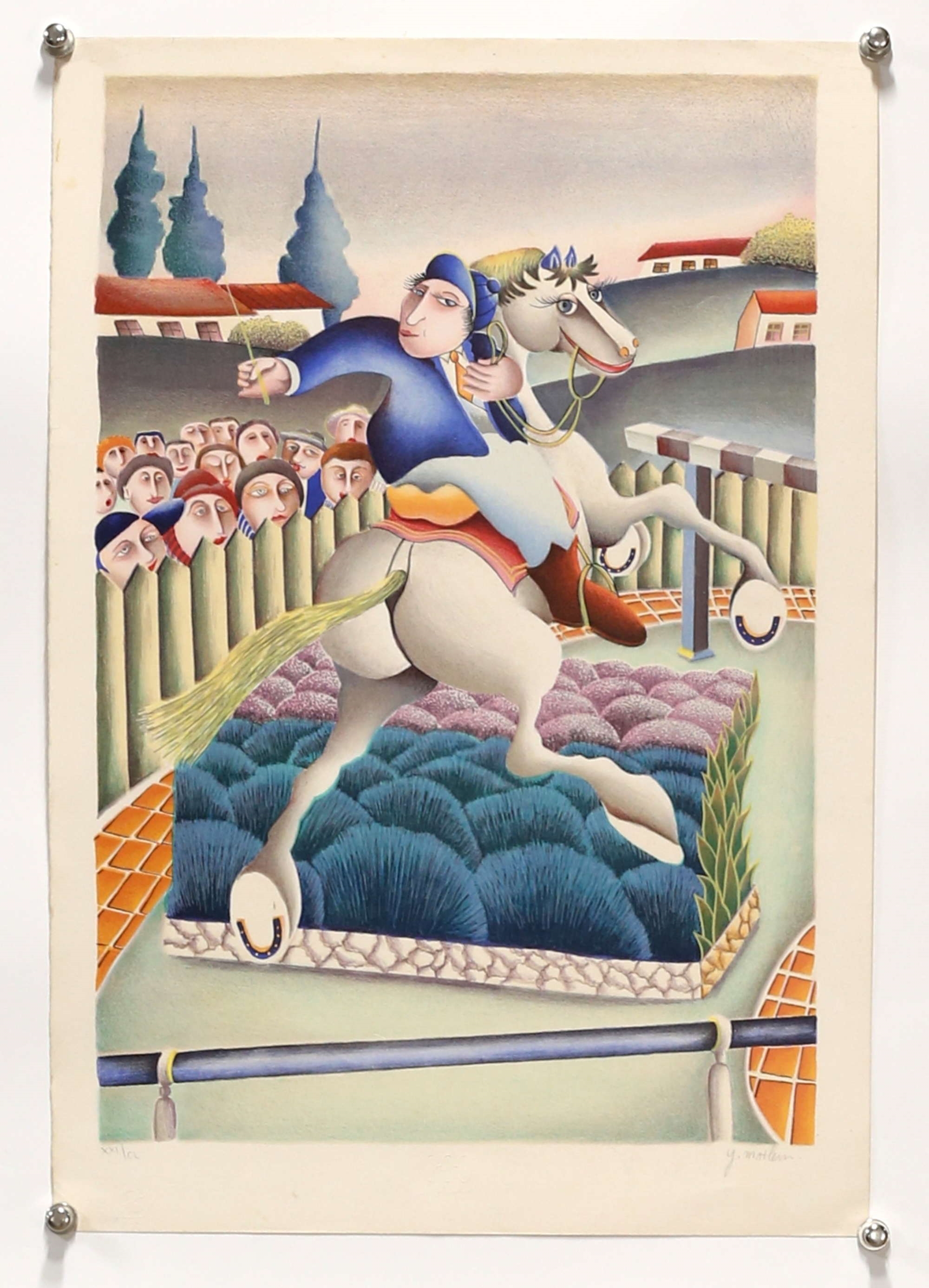 Yuval Mahler Five lithographs depicting different Olympic sports