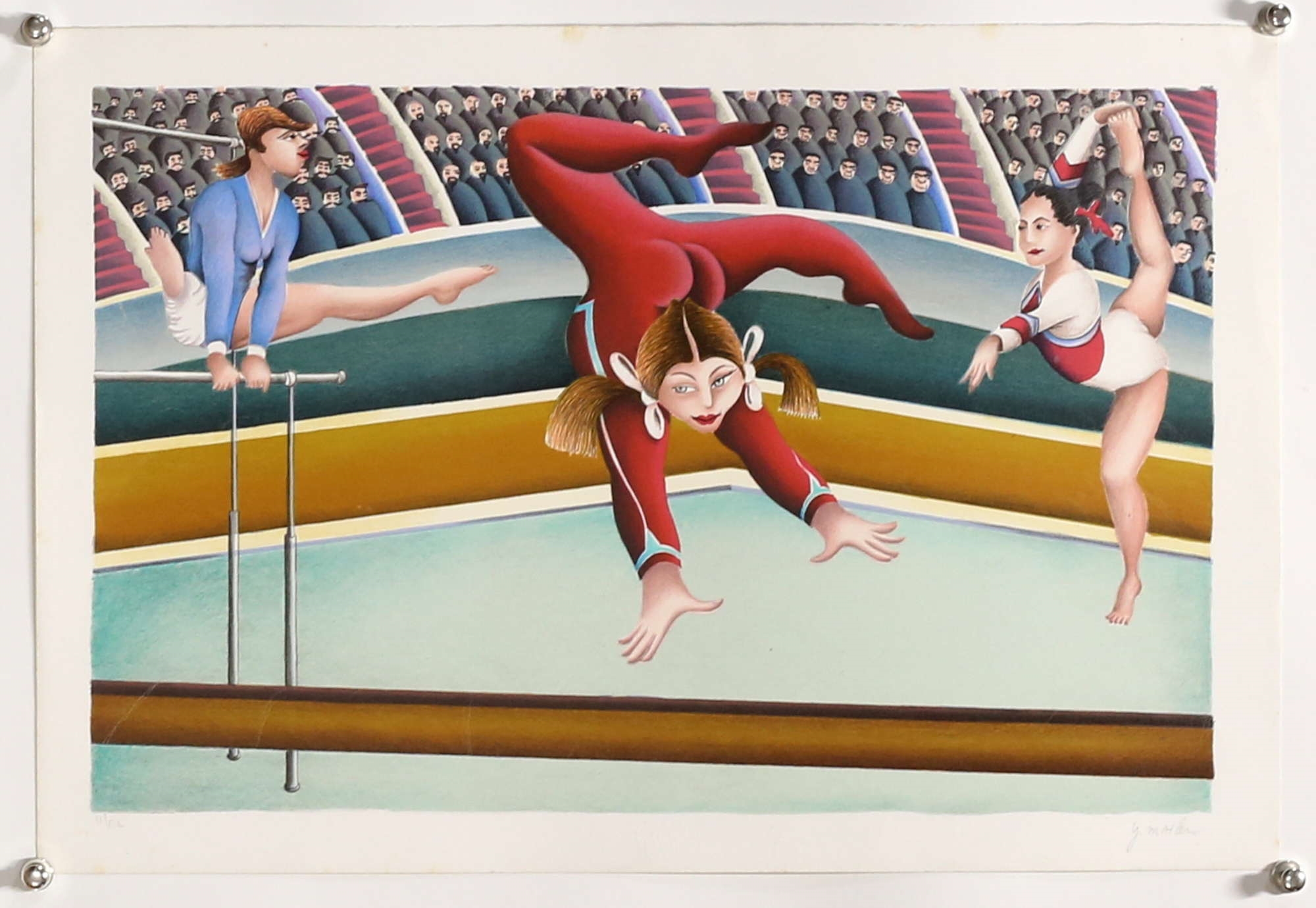 Yuval Mahler Five lithographs depicting different Olympic sports
