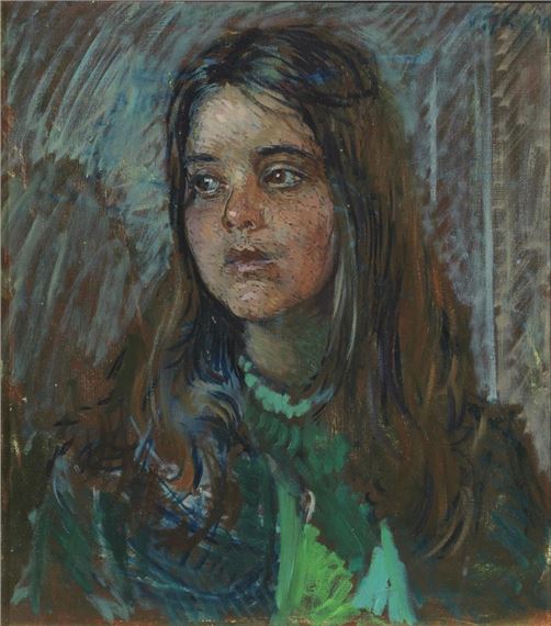 RITRATTO DI FANCIULLA by Paolo Ghiglia, 1969