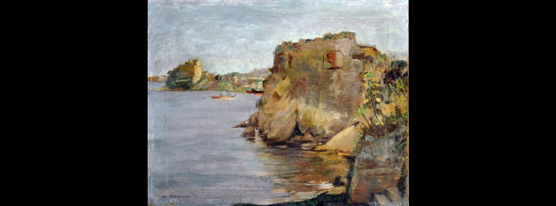 Artwork by Aldo Buonoconto, Da Ponte Epitaffio, Made of oil on canvas