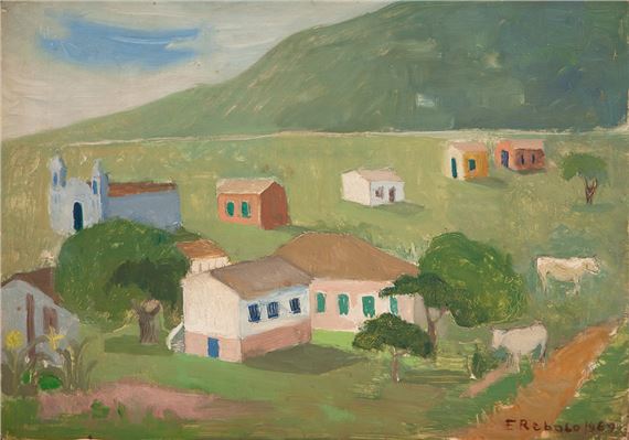 Piasagem com Casarios by Francisco Rebolo Gonsales, 1969